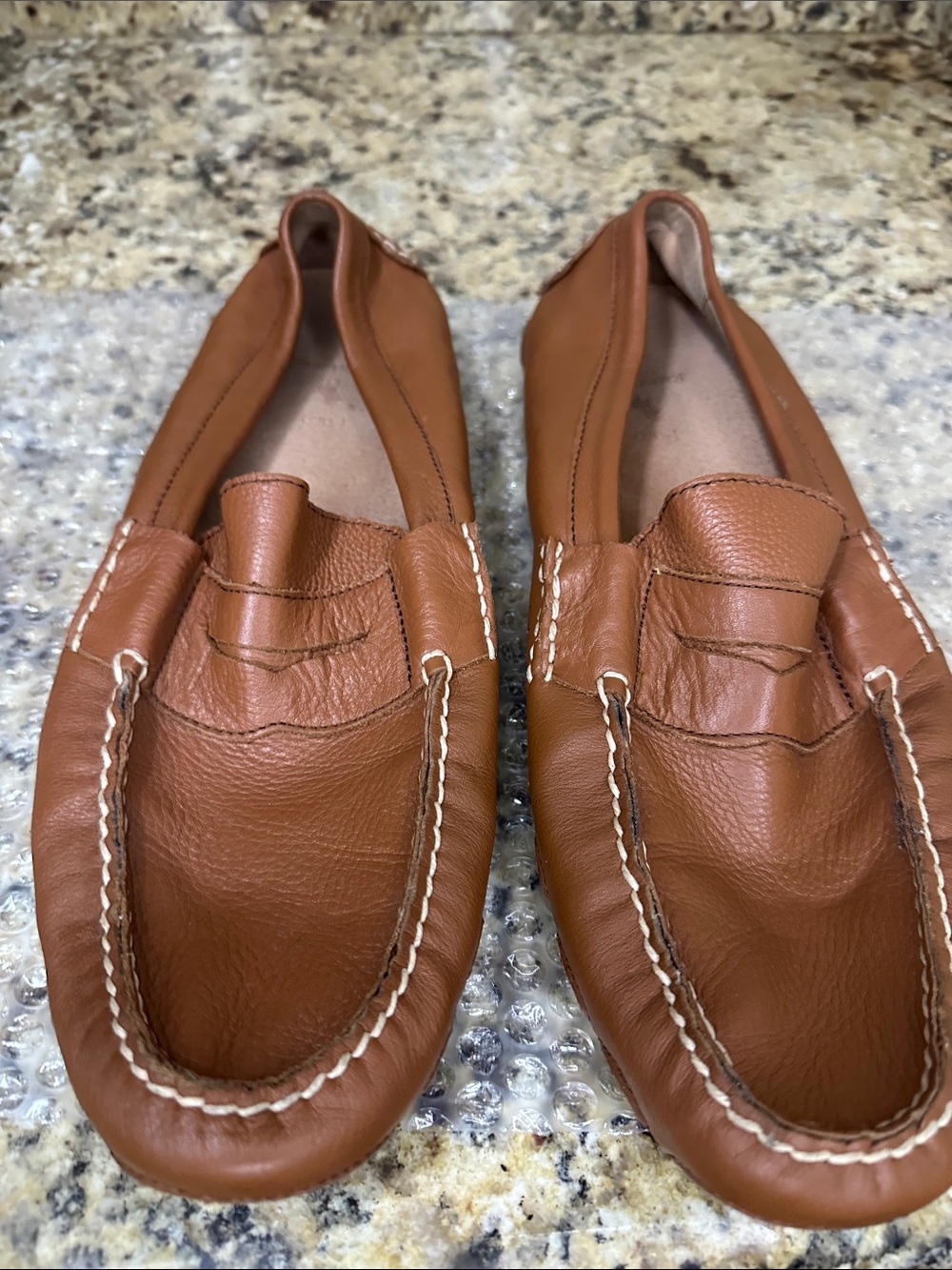 Ralph Lauren Classic leather Men's Penny Loafers in Chestnut Brown Size 11